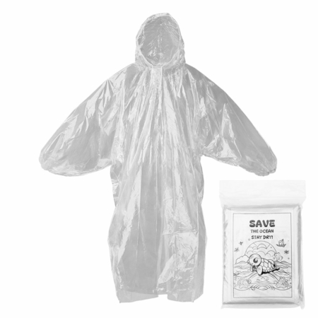 Light rain cover recycled transparent LDPE